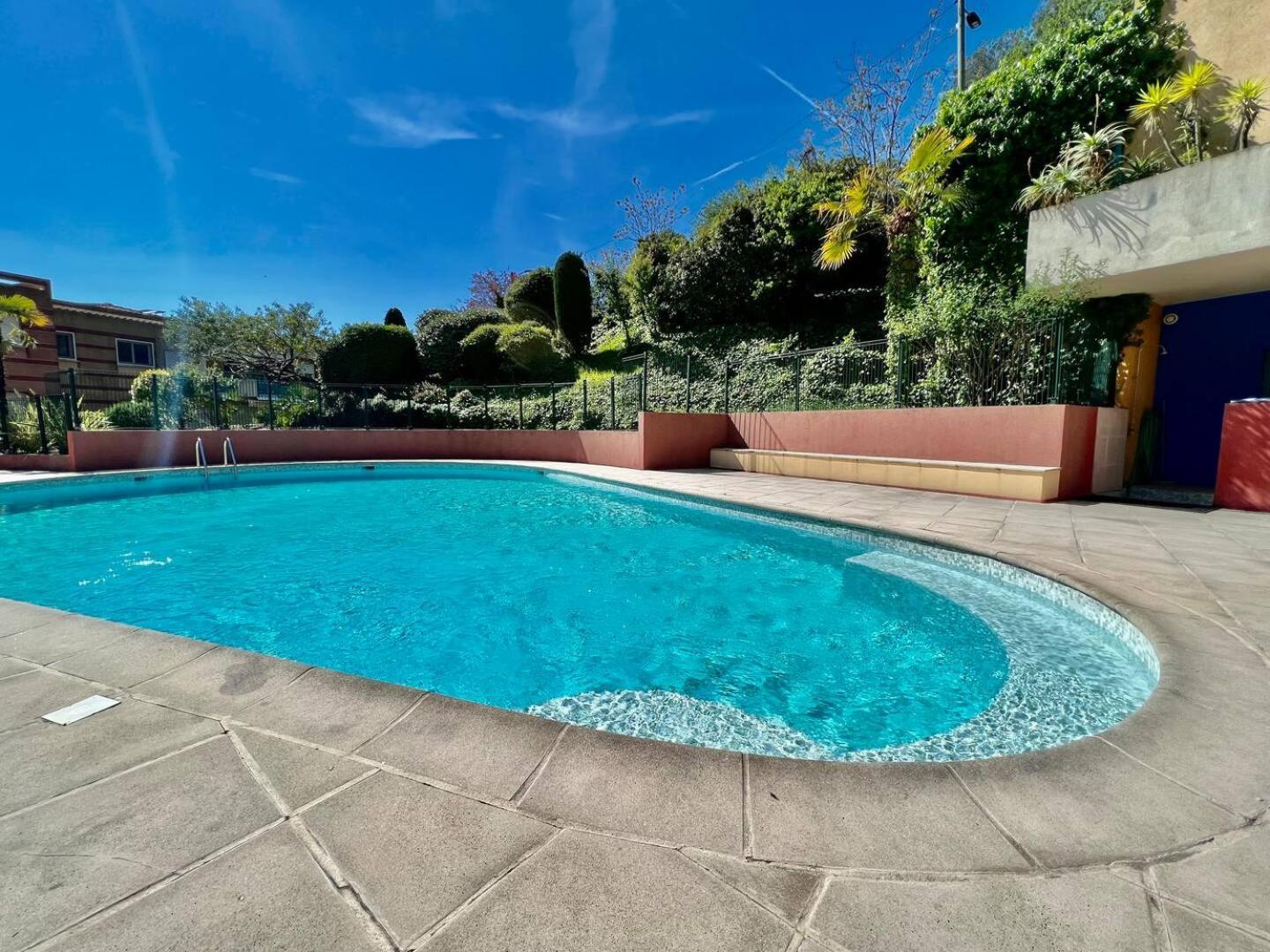 Quiet Studio Swimming Pool Roquebrune Extérieur photo